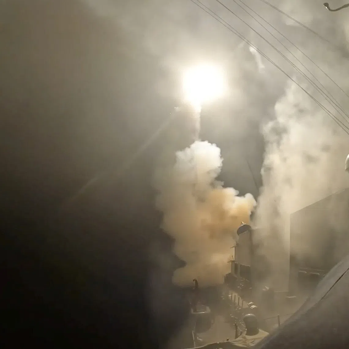 A screengrab from a video obtained from social media on September 1, 2026, shows a missile launch on the day U.S. Central Command (CENTCOM) said U.S. forces carried out strikes on Iranian military target. U.S. Central Command/Handout via REUTERS