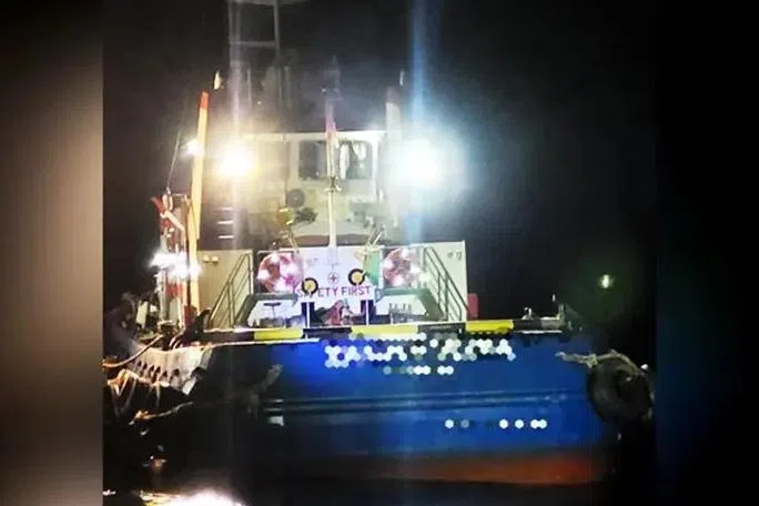 The boat was alleged to have anchored without a permit.