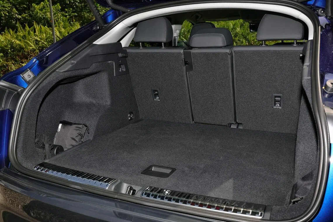 Audi Q3’s boot is flat and squarish, with a total capacity of 488 litres when all the seats are up. 