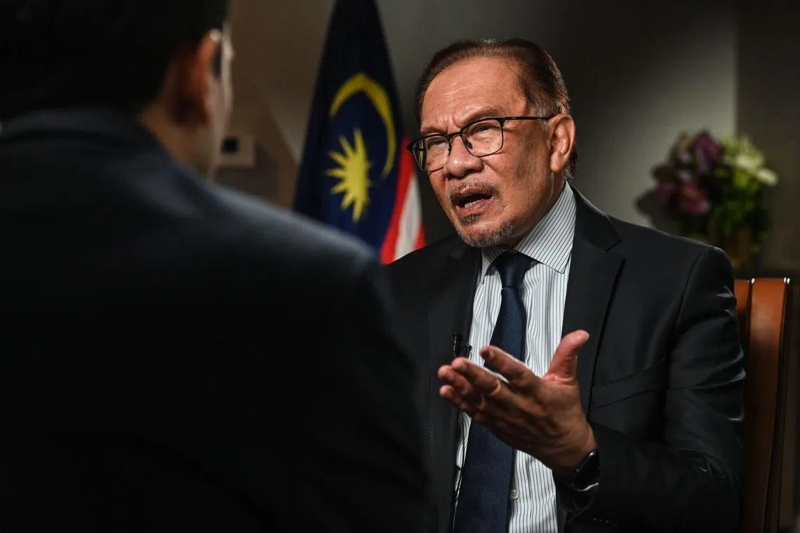 Malaysian Prime Minister Anwar Ibrahim was interviewed by Bloomberg News during his visit to New York for the United Nations General Assembly.