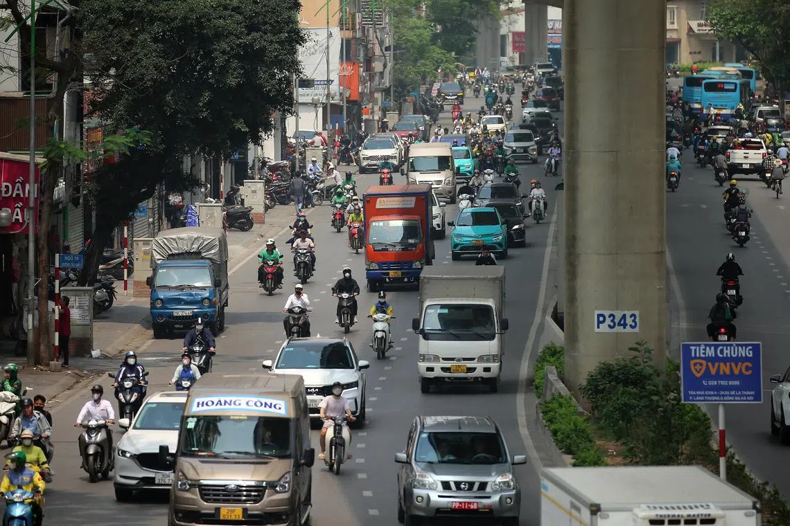 A massive high-speed railway line linking capital Hanoi (above) with business hub Ho Chi Minh City is also being planned in the country. 