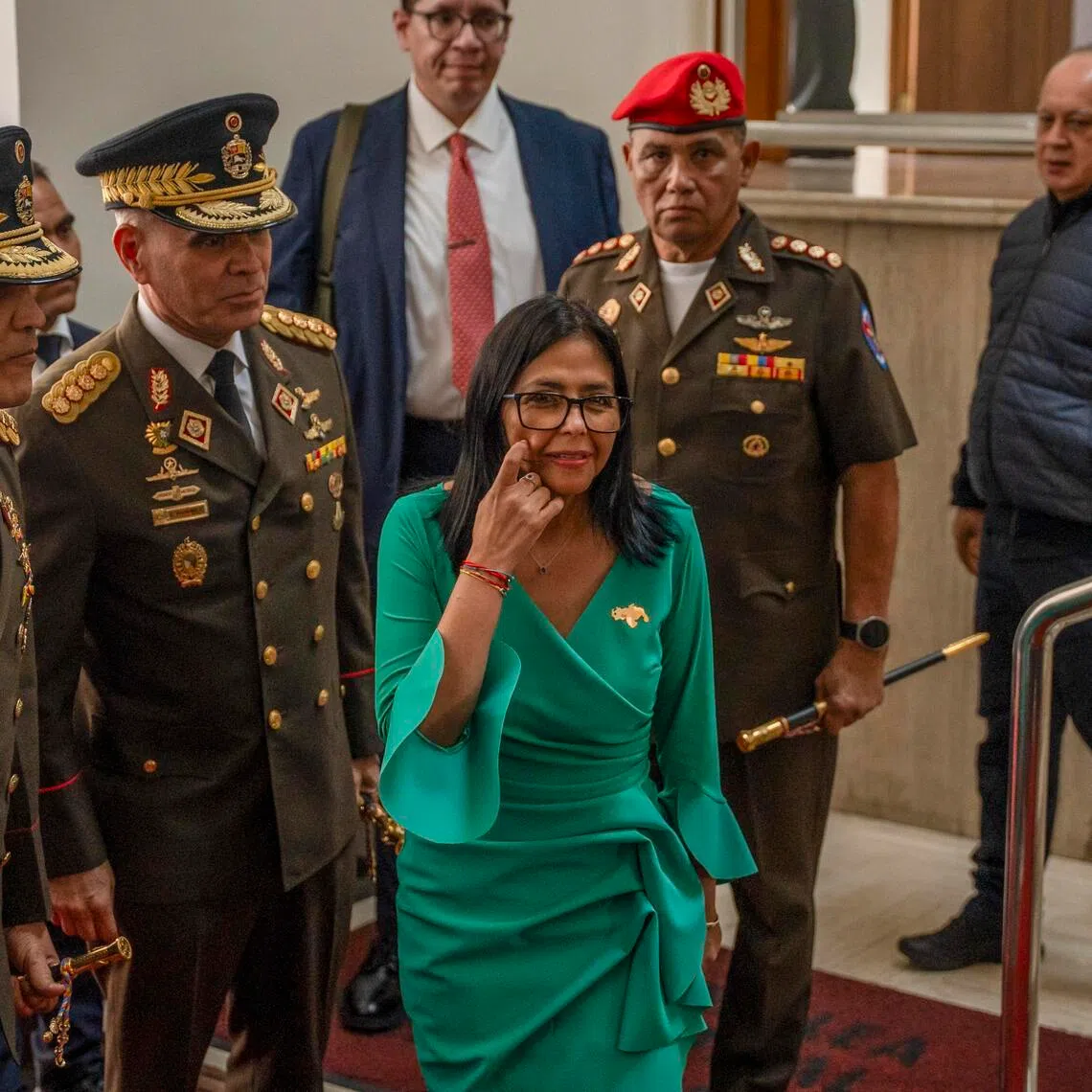 Ms Delcy Rodriguez took power in Venezuela in January, after former leader Nicolas Maduro was captured by US forces.