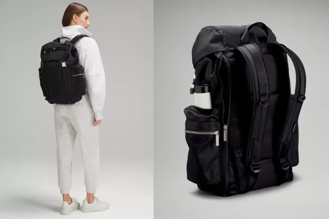 Melhor bolsa de ginástica para mulheres: mochila Lululemon Wanderlust, 25L