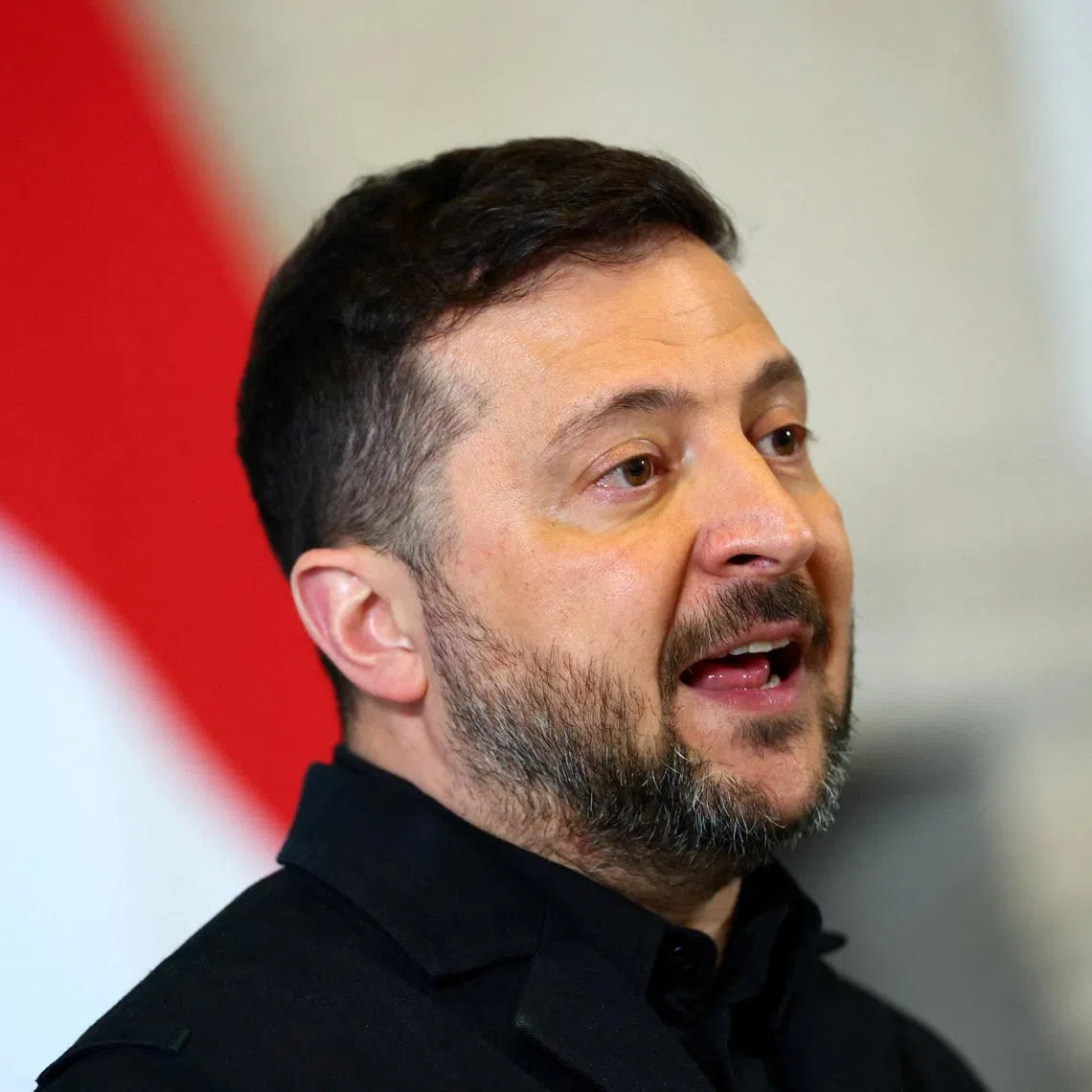Ukraine's President Volodymyr Zelenskiy attends a press conference with Dutch Prime Minister Rob Jetten (not pictured), after the Four Freedoms Awards ceremony, in Middelburg, Netherlands, April 16, 2026.