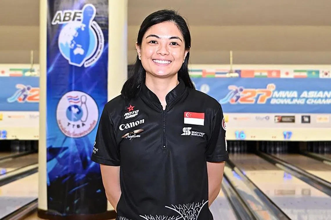 Singapore's Daphne Tan came out on top in the 83-player women's singles field at the Asian Tenpin Bowling Championships.