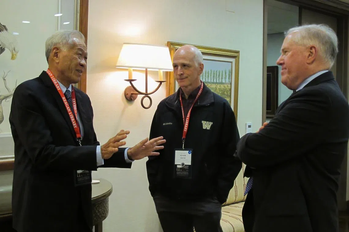 Dr Ng Eng Hen is in California until Sunday to attend the forum, and will also meet key current and former US defence officials. 