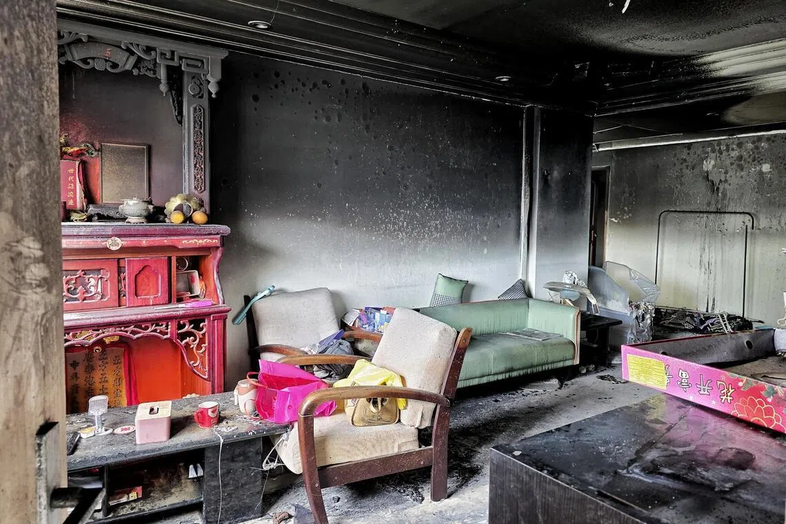 4 taken to hospital after fire likely caused by PMA in Tampines HDB flat