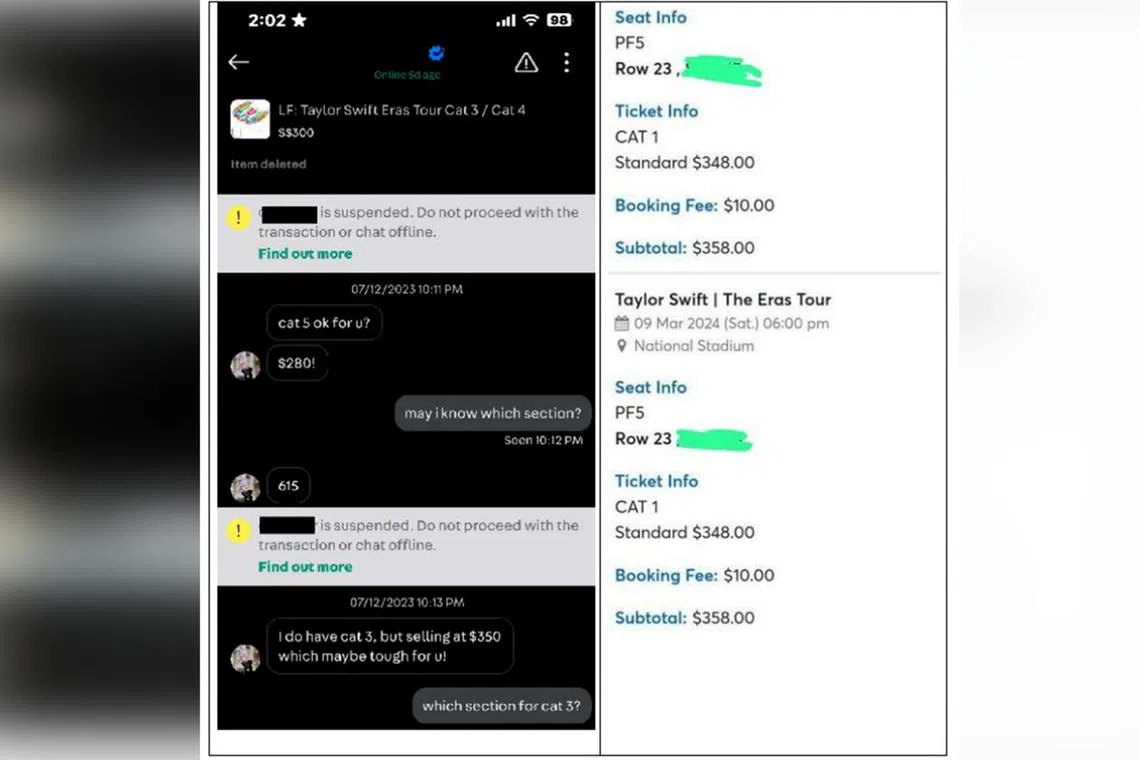 Multiple people were allegedly cheated in the ruse involving the purported sale of Taylor Swift concert tickets. 