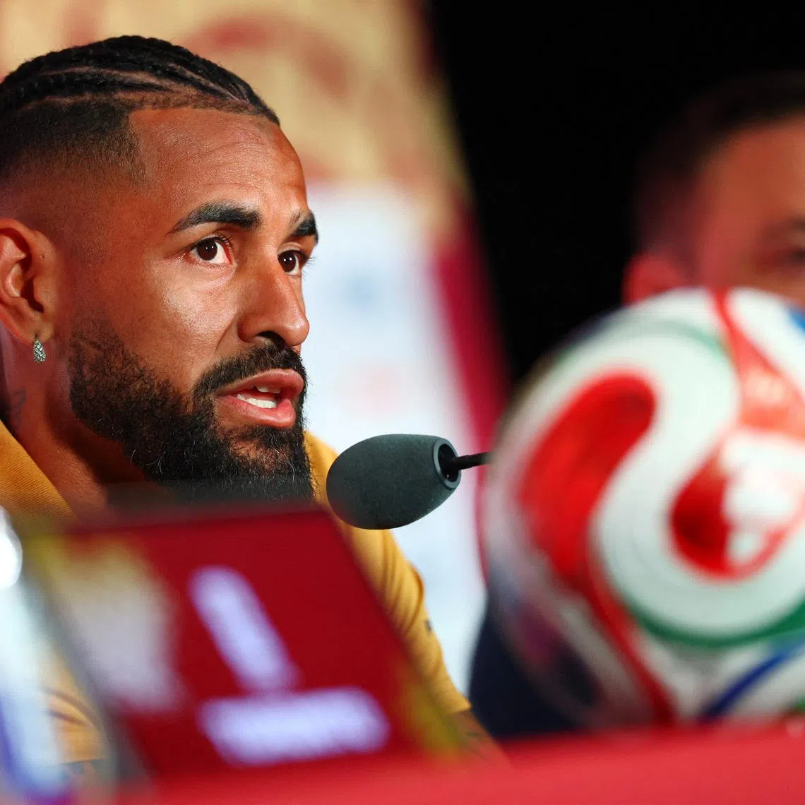 Soccer Football - FIFA World Cup 2026 - Panama Press Conference - Toronto Stadium, Toronto, Canada - June 16, 2026 Panama's Anibal Godoy during a press conference REUTERS/Piroschka Van De Wouw