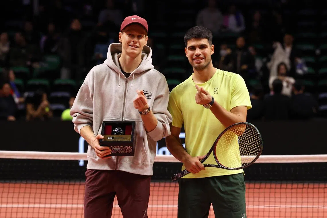 Jannik Sinner in way as Carlos Alcaraz targets career Grand Slam in Australia