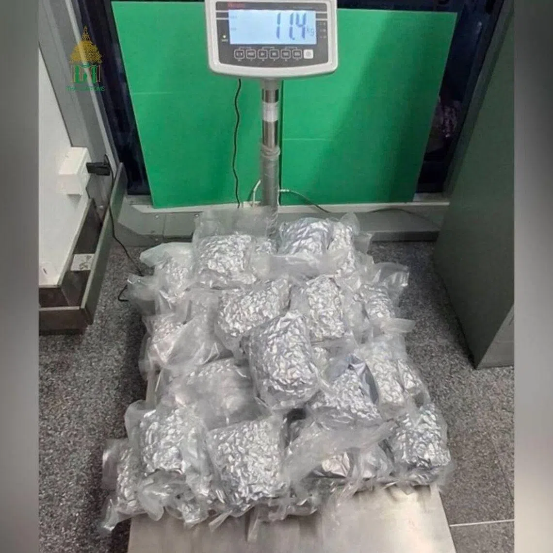 Officers found 35 vacuum-sealed packs of cannabis flowers with a total gross weight of 11.4kg.