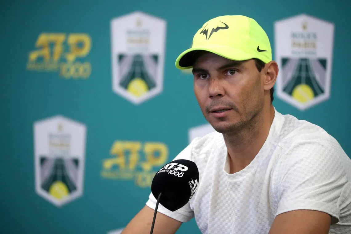Rafael Nadal is currently second in the ATP rankings behind fellow Spaniard Carlos Alcaraz.