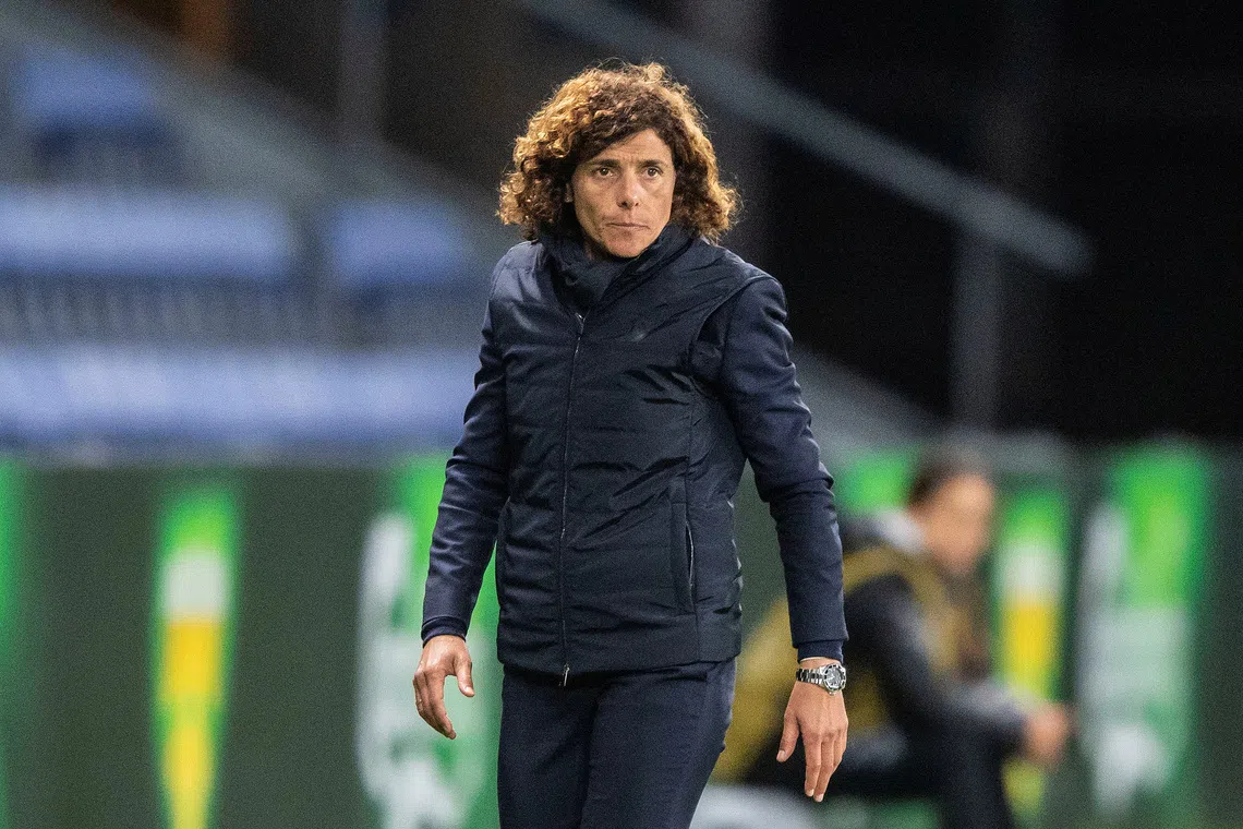 Football Soccer - Brondby v Juventus - UEFA Women's Champions League Round Of 32 Second Leg - Brondby Stadium, Brondby, Denmark - September 26, 2018. Rita Guarino, coach of Juventus, during the game. Ritzau Skanpix/Anders Kjaerbye via REUTERS