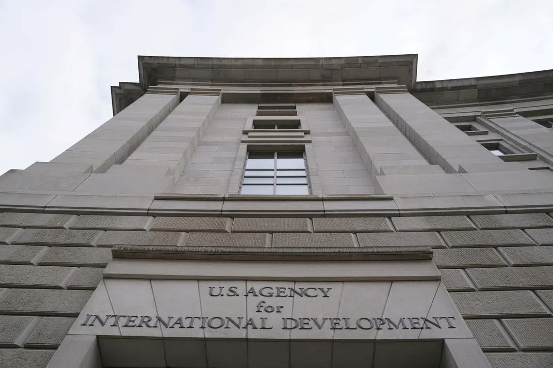 The USAID building sits closed to employees after a memo was issued advising agency personnel to work remotely, in Washington, D.C., U.S., February 3, 2025. REUTERS/Kent Nishimura