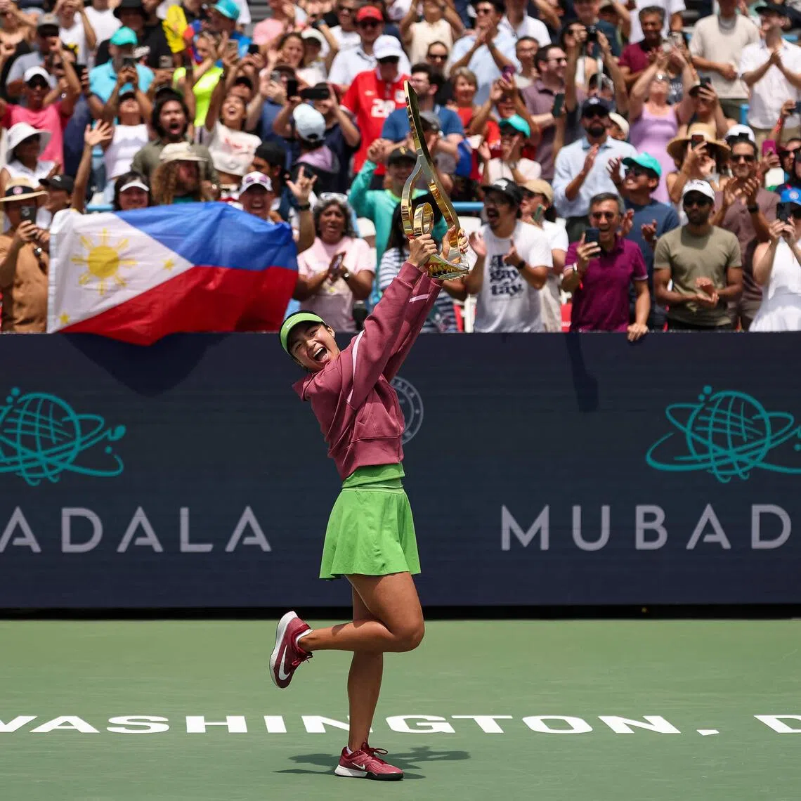 Alex Eala, 21, arrives at the US Open on Aug 30 as the most-watched Filipino athlete in a generation.