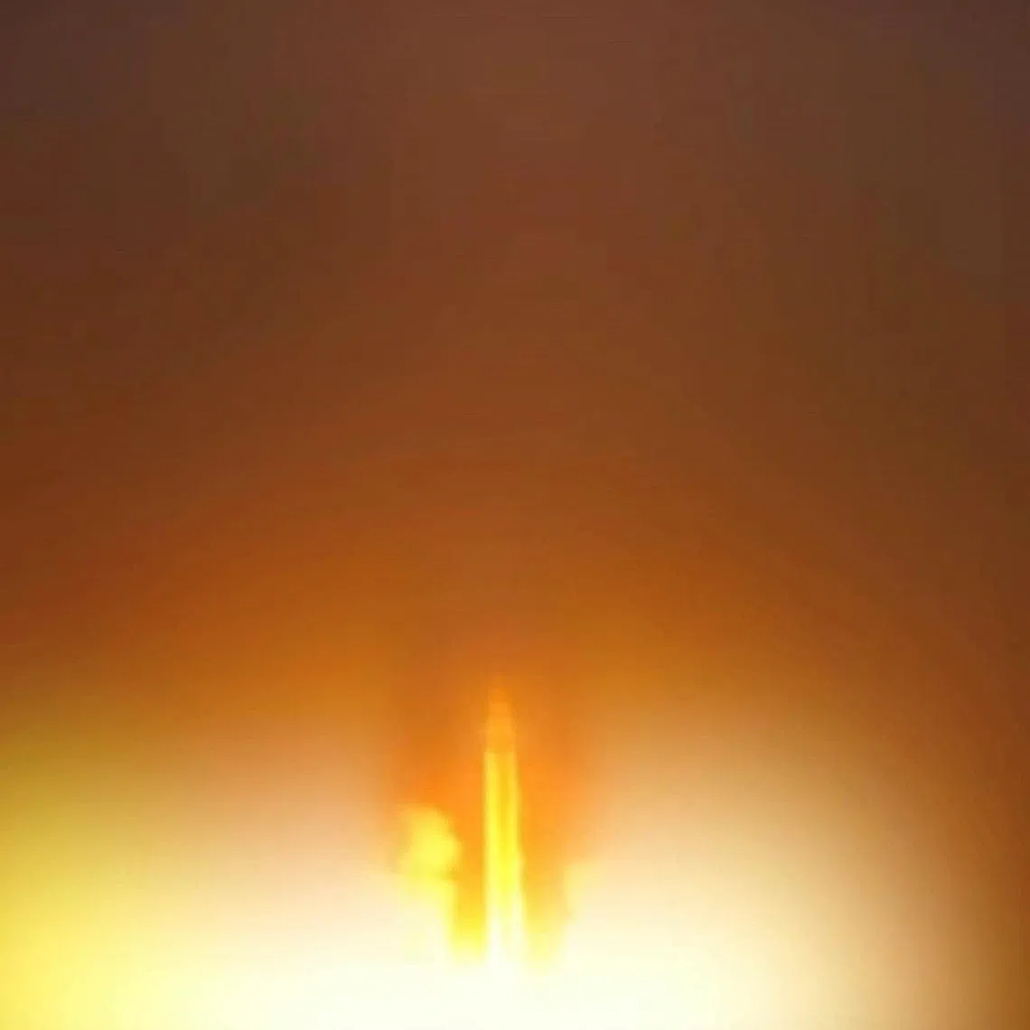 An Iranian missile is launched, as Iran's Revolutionary Guards said they had carried out attacks against a U.S. base in Jordan and 21 other targets in the Gulf on Wednesday in retaliation for American strikes around the Strait of Hormuz, from a location given as Tehran, Iran, released June 10, 2026, in this still image taken from a video.  WANA via Pool/via REUTERS