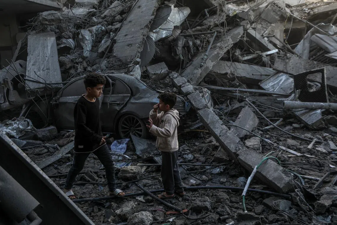 Mr Antony Blinken repeated his insistence that ending the war was in Israel’s interest and that there needed to be an agreement on post-war governance.