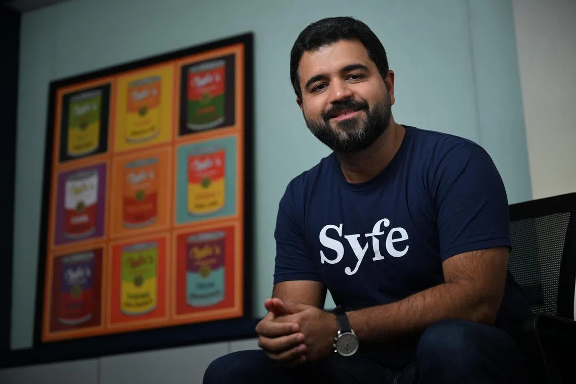 Dhruv Arora, CEO and founder, Syfe photographed at his office in Robinsons Road on October 9, 2024.