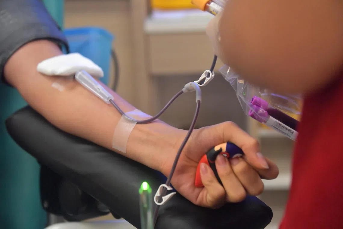 Young blood donors aged 16 to 25 made up 17 percent of Singapore's donor pool in 2022. 