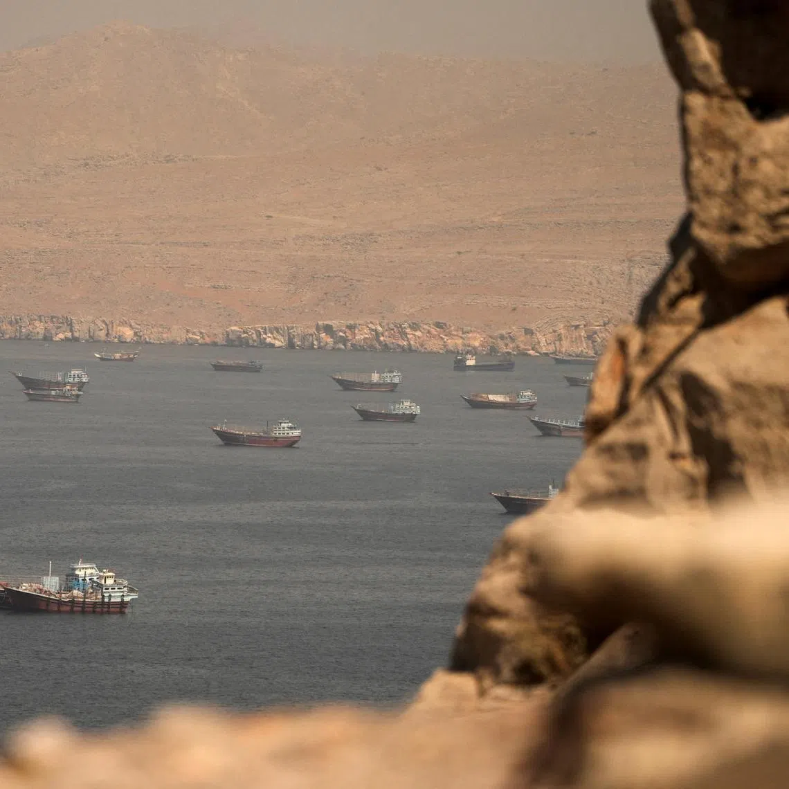 Vessels in the Strait of Hormuz on June 18. Iran said on June 20 the waterway would be closed, citing alleged violations of a ceasefire agreement.