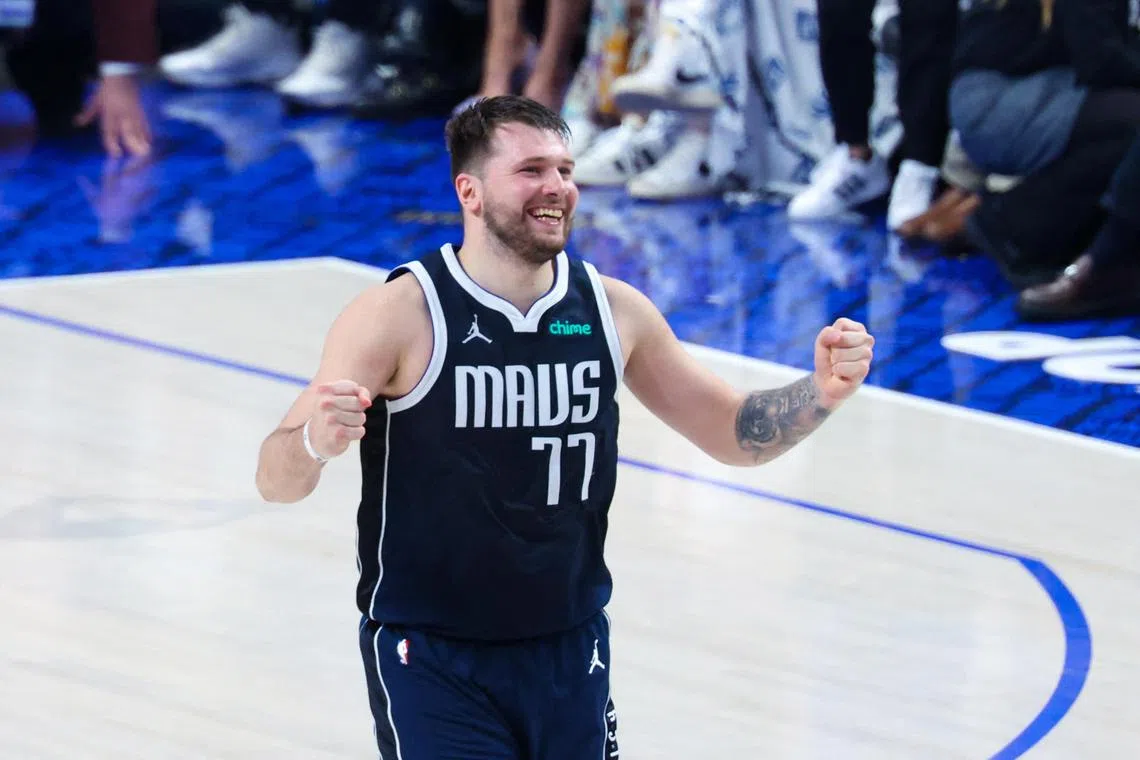 Dallas Mavericks guard Luka Doncic during Game 4 of the NBA Finals against the Boston Celtics. He scored 29 points as his side won 122-84.
