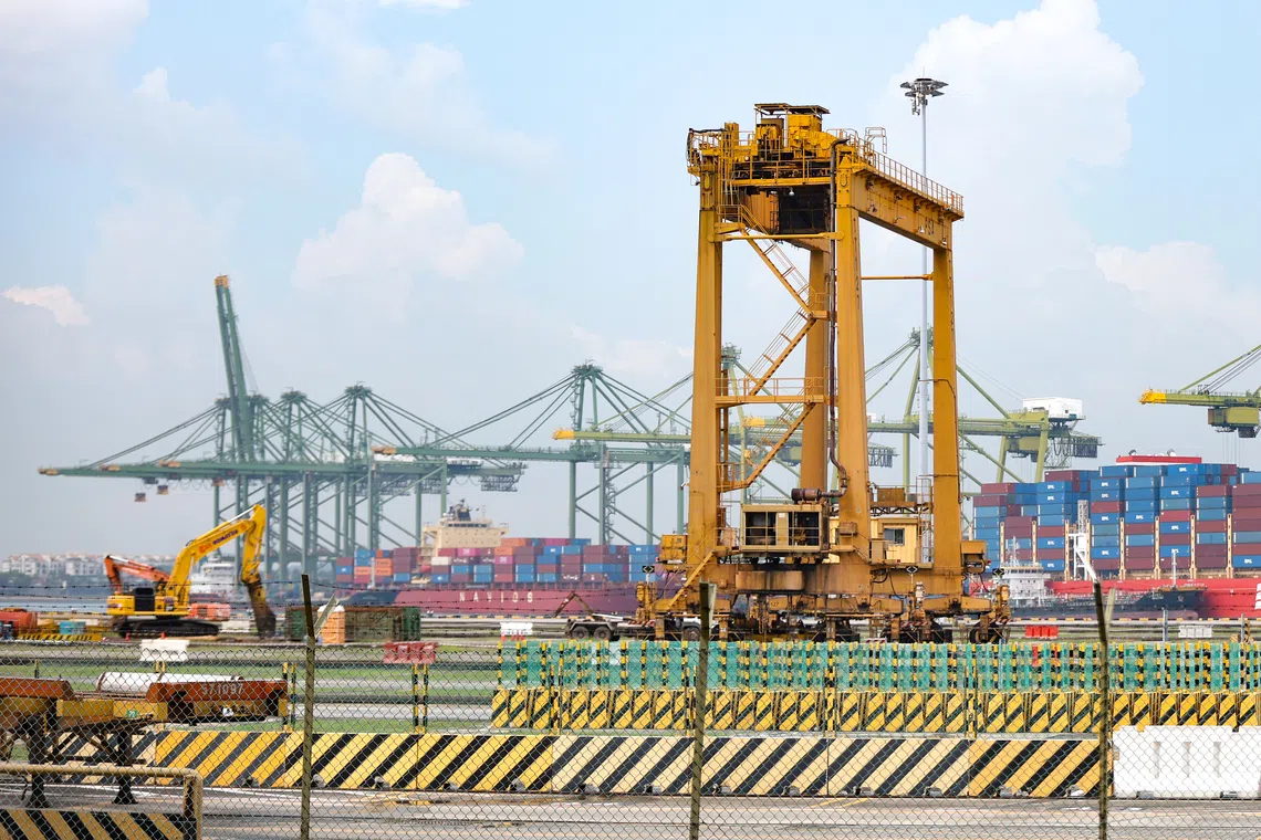 PSA Tanjong Pagar terminal in Singapore.