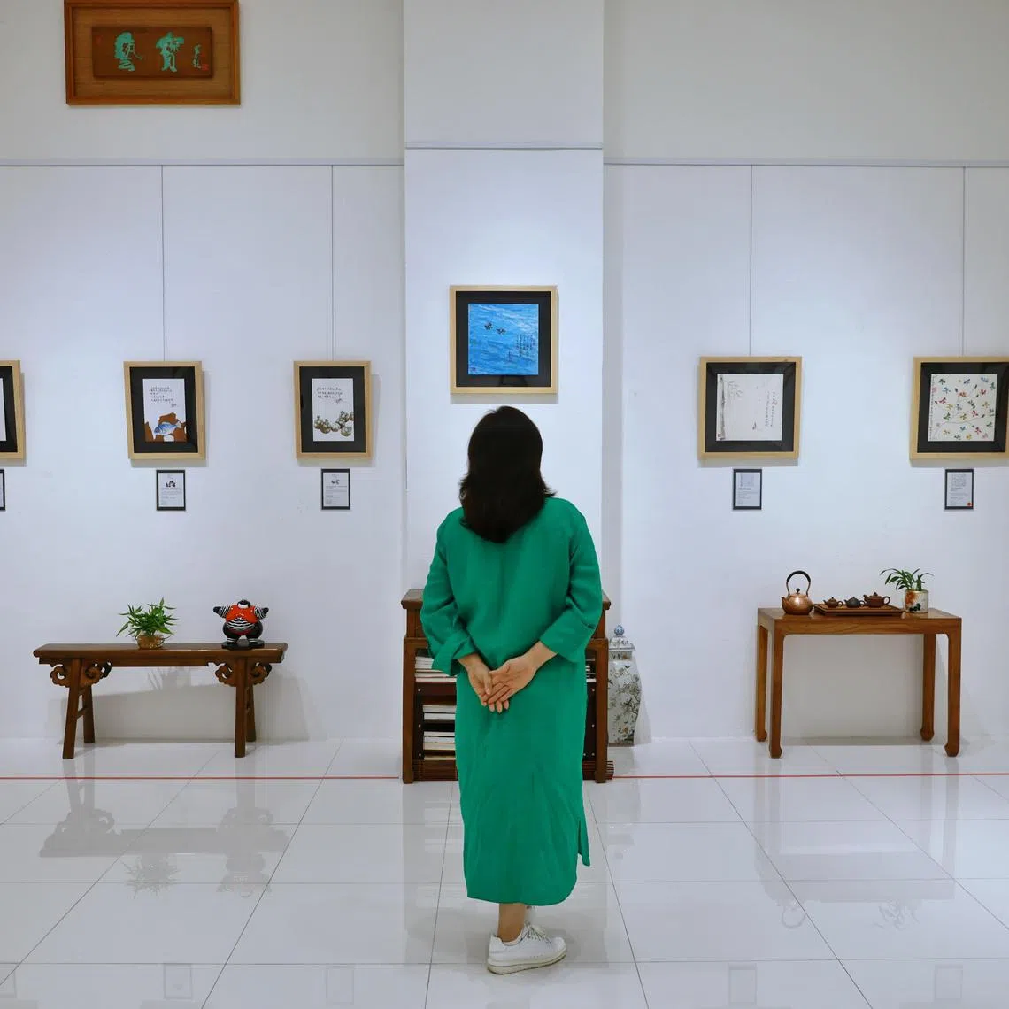 Art exhibition The Art Of Comment at Gallery Nawei at The Fullerton Hotel Singapore. 