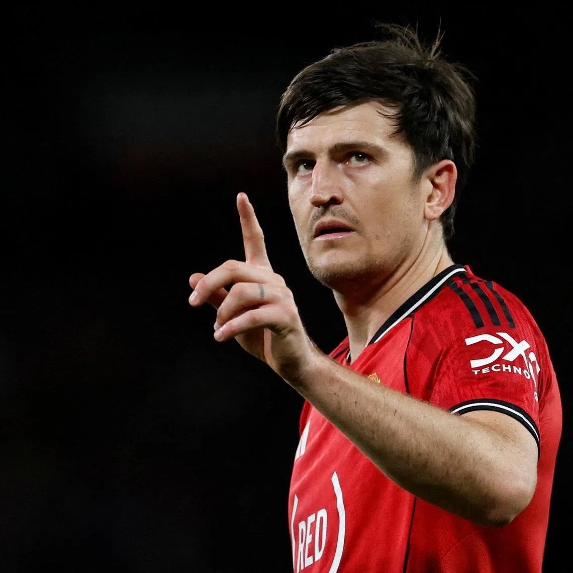 FILE PHOTO: Soccer Football - Premier League - Manchester United v Brentford - Old Trafford, Manchester, Britain - April 27, 2026 Manchester United's Harry Maguire reacts Action Images via Reuters/Jason Cairnduff/File Photo