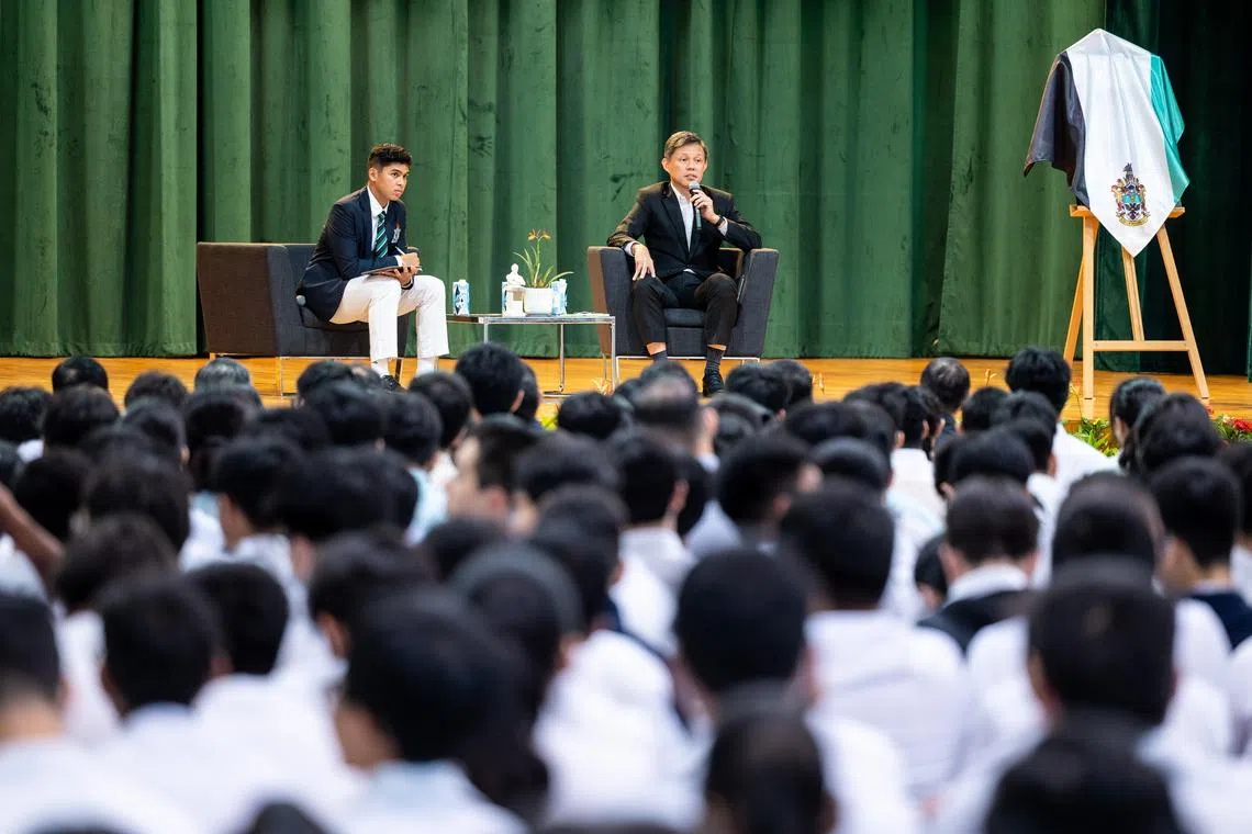 CMG20230516-jkwan01 关俊威/胡洁梅/RI's Bicentennial Lecture: Towards a Better Age [Albert Hong Hall, Raffles Institution]