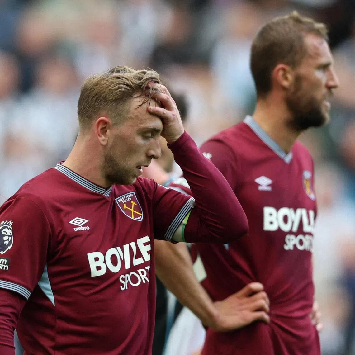 West Ham United's Jarrod Bowen during their 3-1 defeat by Newcastle United on May 17.