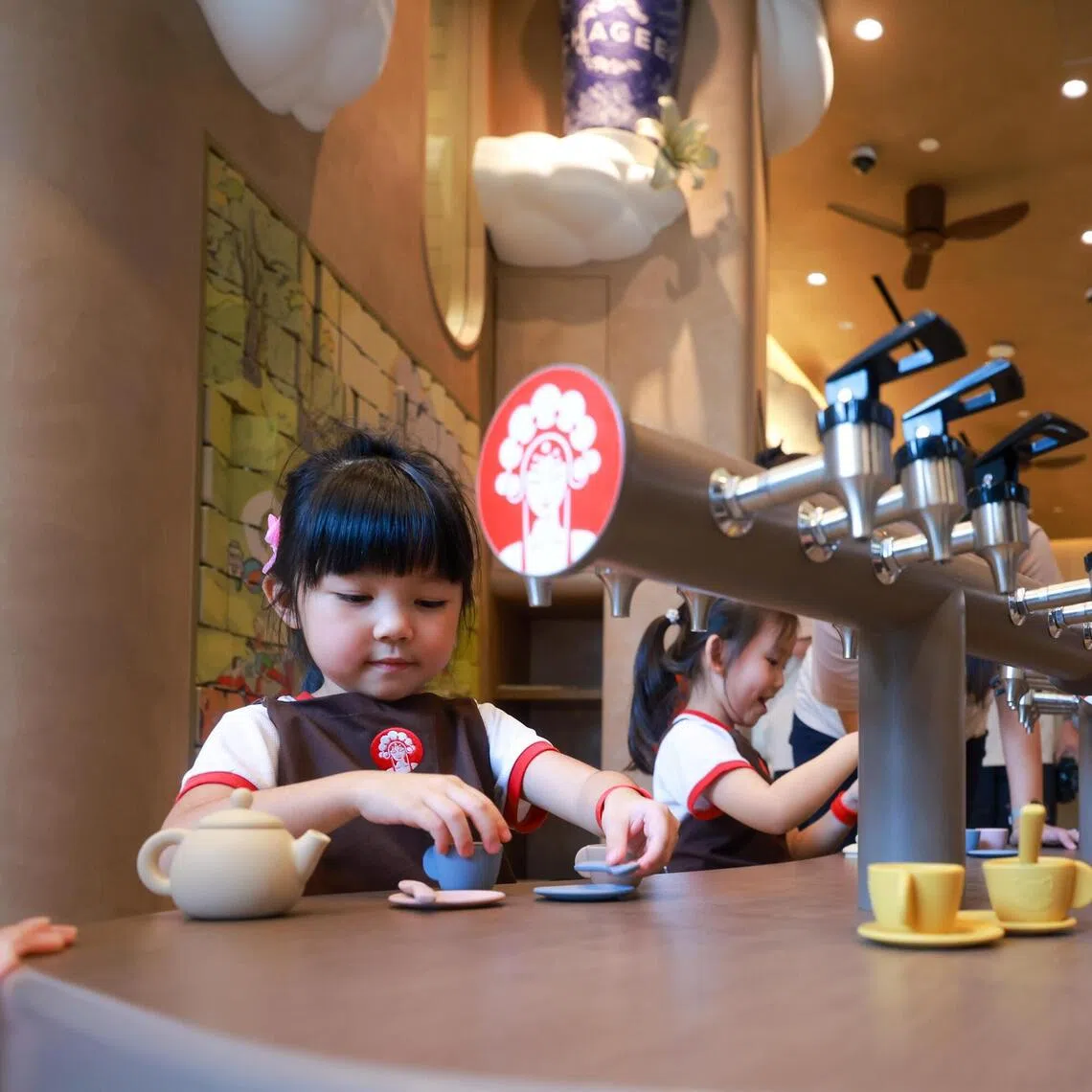 Children will have a dedicated play area at Chagee’s Pasir Ris store.