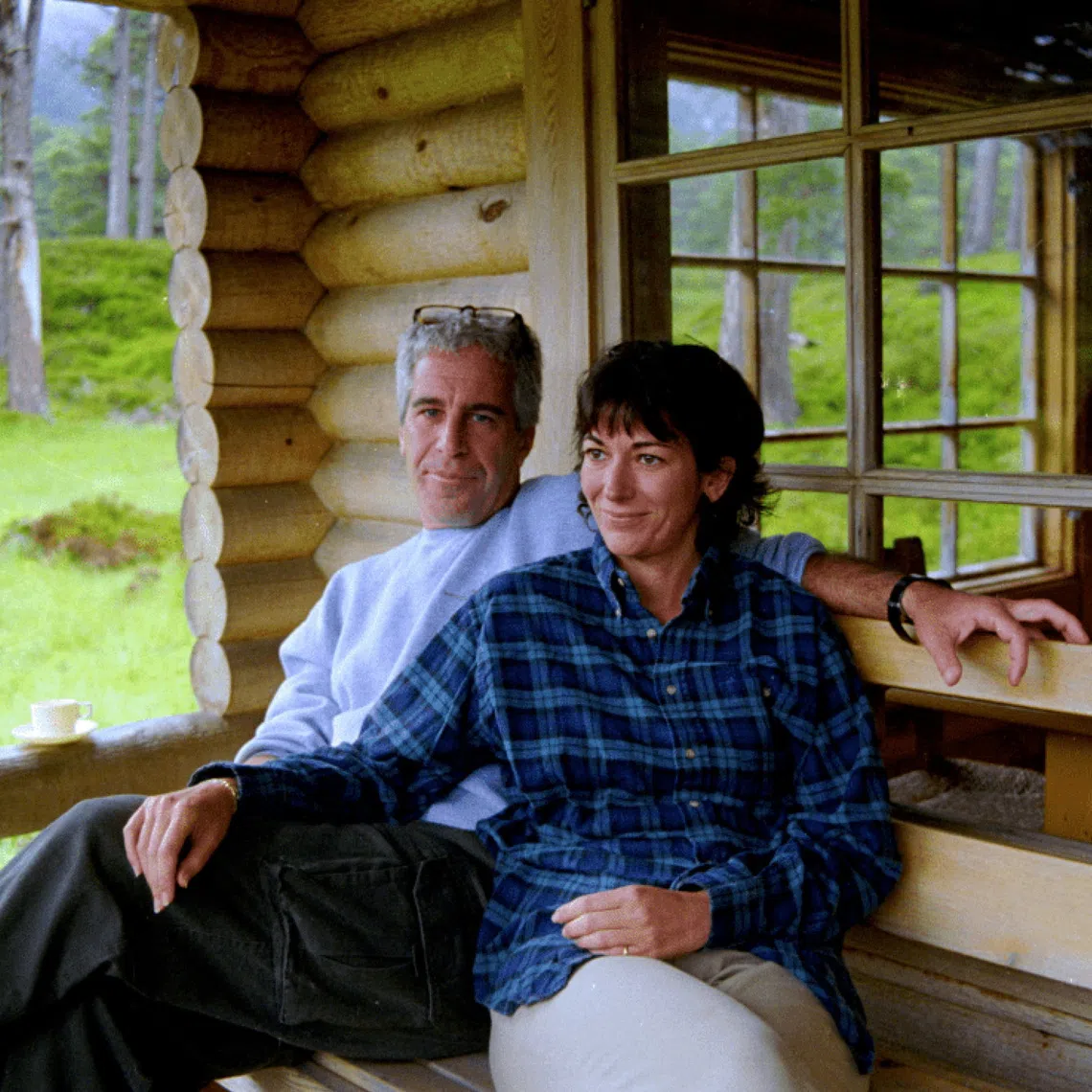 Ghislaine Maxwell and Jeffrey Epstein are seen in this image released by the Department of Justice in Washington, D.C., in December 2025.