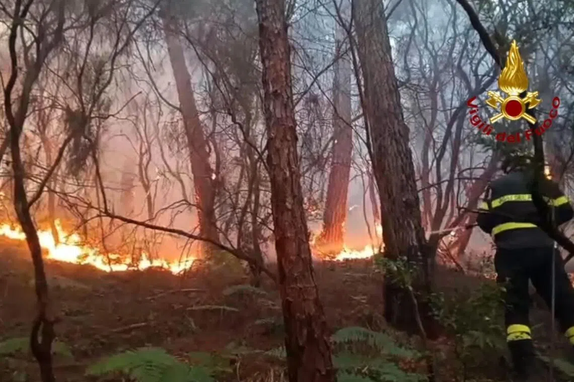 The fire, active since April 28, has spread over 800ha on Mount Faeta, straddling the provinces of Lucca and Pisa.