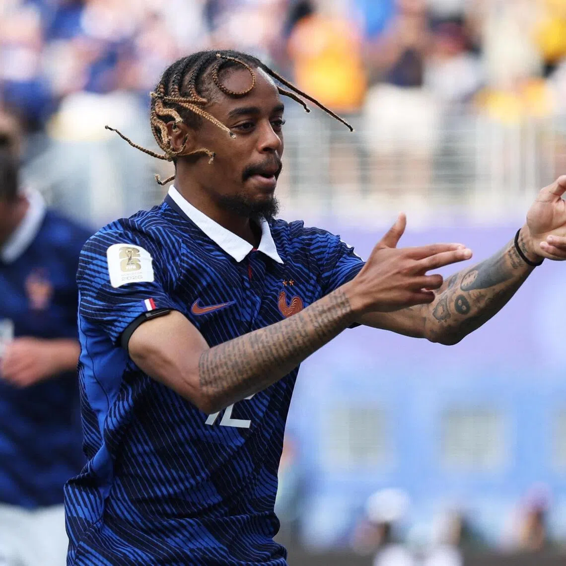 France’s Bradley Barcola scored three goals for France during the World Cup in North America. He joined Liverpool for a fee of £123 million from Paris Saint-Germain.