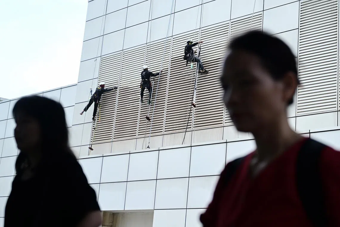 Falls from a height ranked among the top causes of workplace fatalities here in 2023.