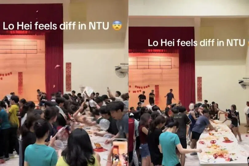 NTU to counsel students after CNY lo hei event on campus draws flak over food waste