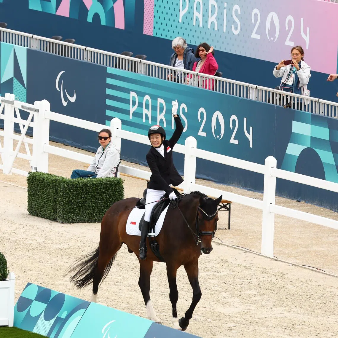 Singapore's Laurentia Tan will be in action in the dressage individual final on Sept 7.