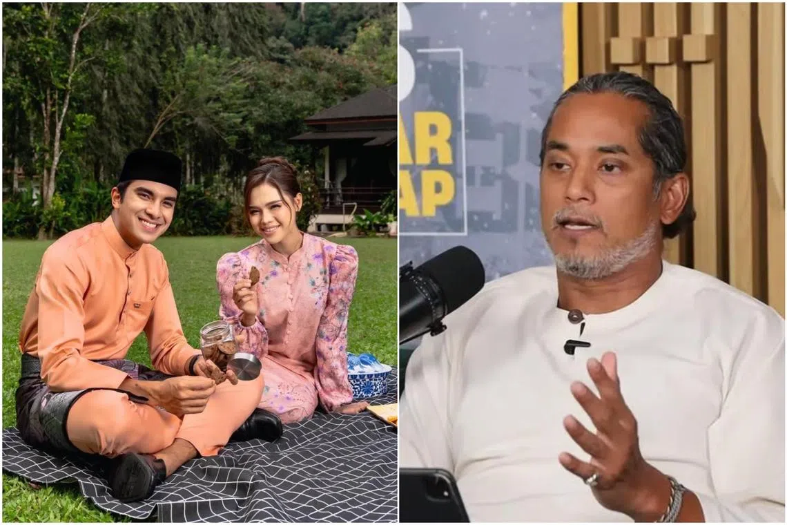 Muar MP Syed Saddiq has drawn attention beyond politics due to his widely publicised relationship with Bella Astillah. Pictured on the right is former health minister Khairy Jamaluddin, who co-host of the popular podcast Keluar Sekejap.