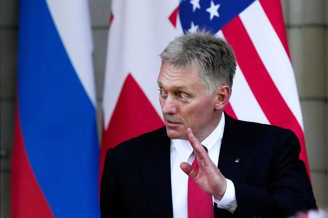 Kremlin spokesman Dmitry Peskov leaves after the talks between Russian President Vladimir Putin and U.S. President Joe Biden in Geneva, Switzerland, June 16, 2021. Picture taken June 16, 2021. Alexander Zemlianichenko/Pool via REUTERS/File Photo