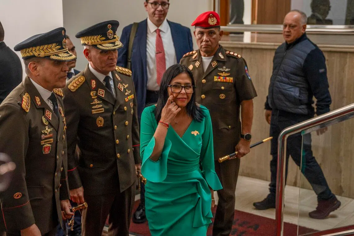 Ms Delcy Rodriguez took power in Venezuela in January, after former leader Nicolas Maduro was captured by US forces.