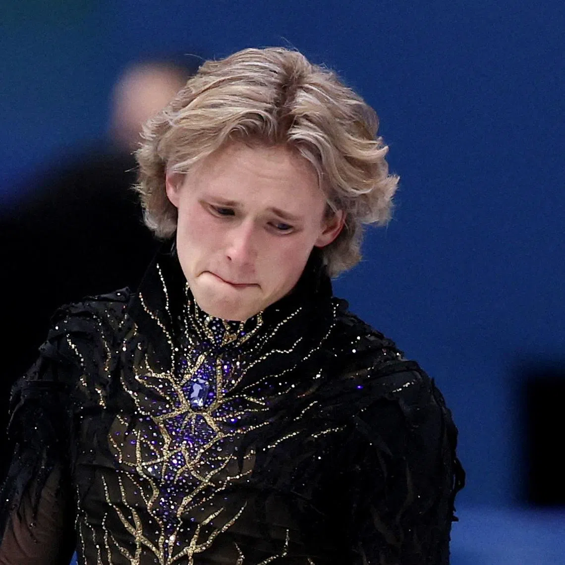 Milano Cortina 2026 Olympics - Figure Skating - Men Single Skating - Free Skating - Milano Ice Skating Arena, Milan, Italy - February 13, 2026. Ilia Malinin of United States reacts after his performance during the Free Skating REUTERS/Yara Nardi