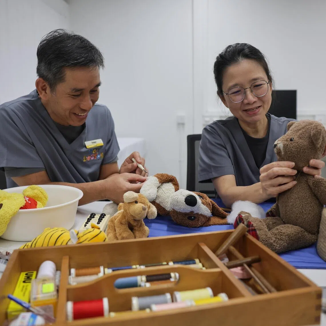 Toy restorers Isaac Kong and Pamela Theng used to run a professional restoration service from their Jurong HDB flat.