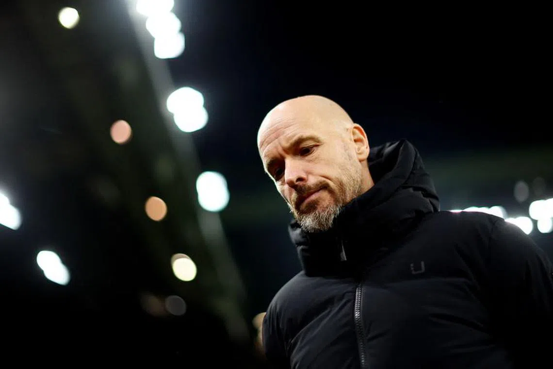 Soccer Football - Champions League - Group A - Manchester United v Bayern Munich - Old Trafford, Manchester, Britain - December 12, 2023 Manchester United manager Erik ten Hag before the match REUTERS/Carl Recine/File Photo