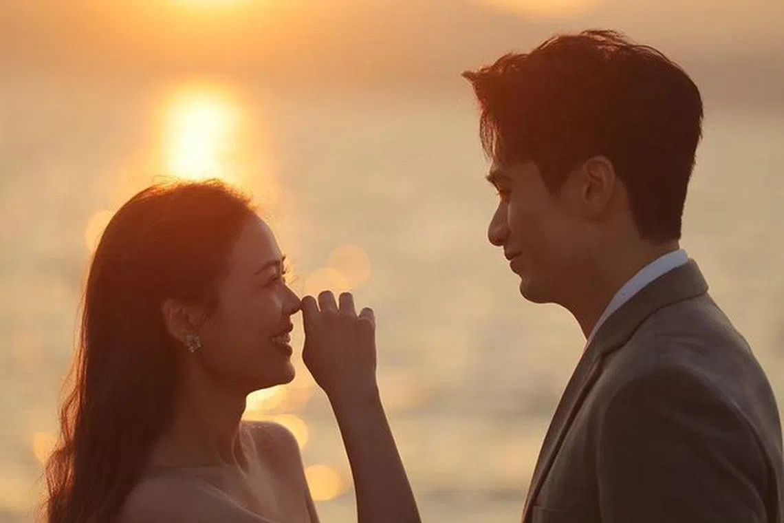Joel Choo posted on Instagram four wedding photos taken by the seaside with his fiancee.