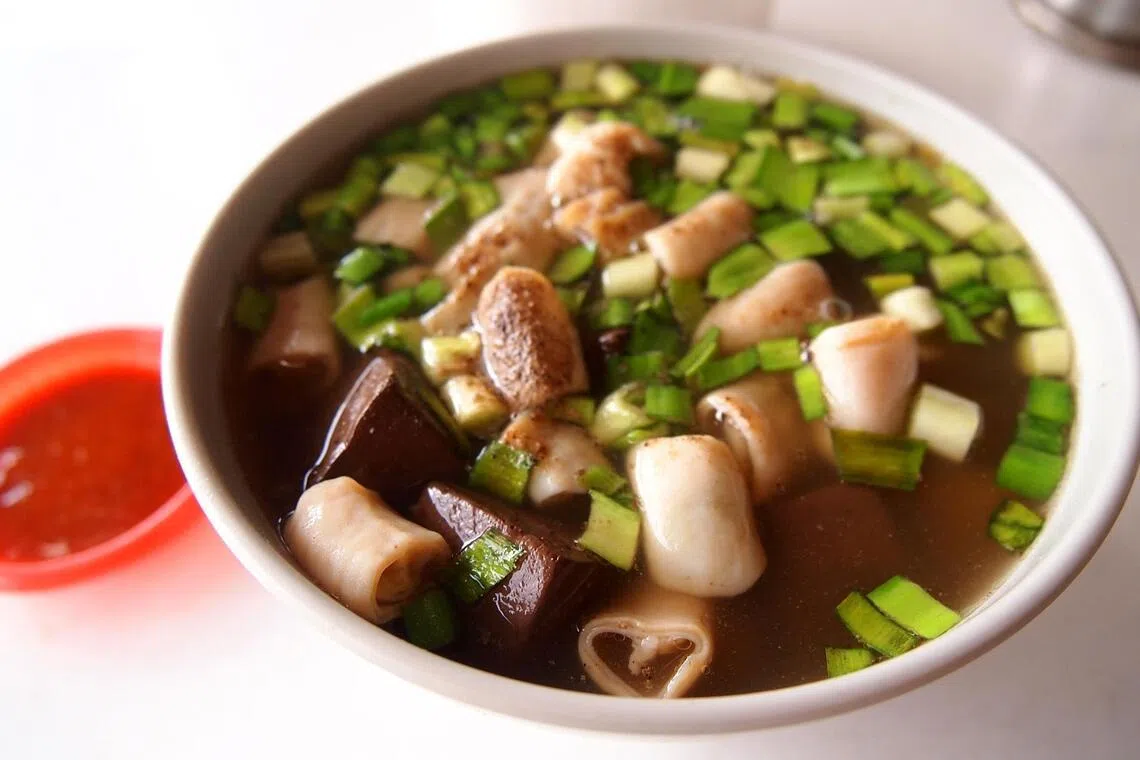 Veteran food critic K.F. Seetoh welcomed the return of pig blood food products, saying it would add to the authenticity of local dishes like Teochew-style pig organ soup, also known as huang kiam chye.