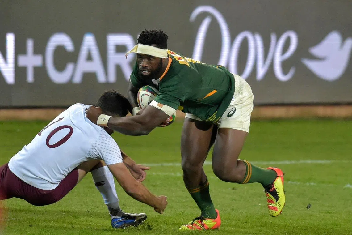 Siya Kolisi, who led the Springboks to victory at the last Rugby World Cup in Japan four years ago, has been sidelined since April and has undergone surgery.
