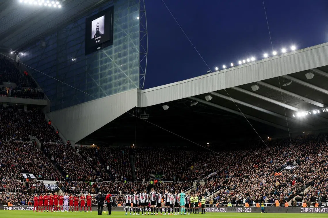 Newcastle players pay tribute to  former team member Christian Atsu, following his death in the recent earthquake that hit Turkey and Syria.