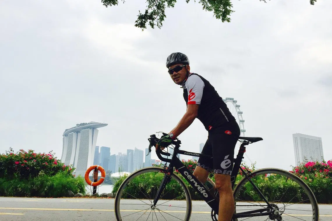 Founder of JIA Studios Jackie Lai puts in time for exercise during his weekends.