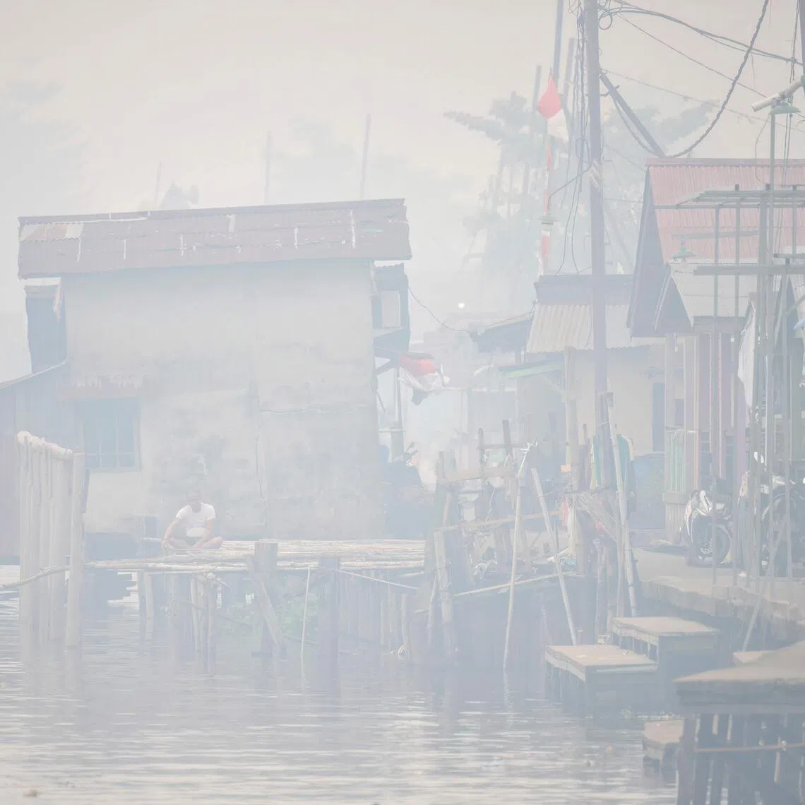 The haze affects every aspect of daily life, disrupting schooling and outdoor activities including some farming.
