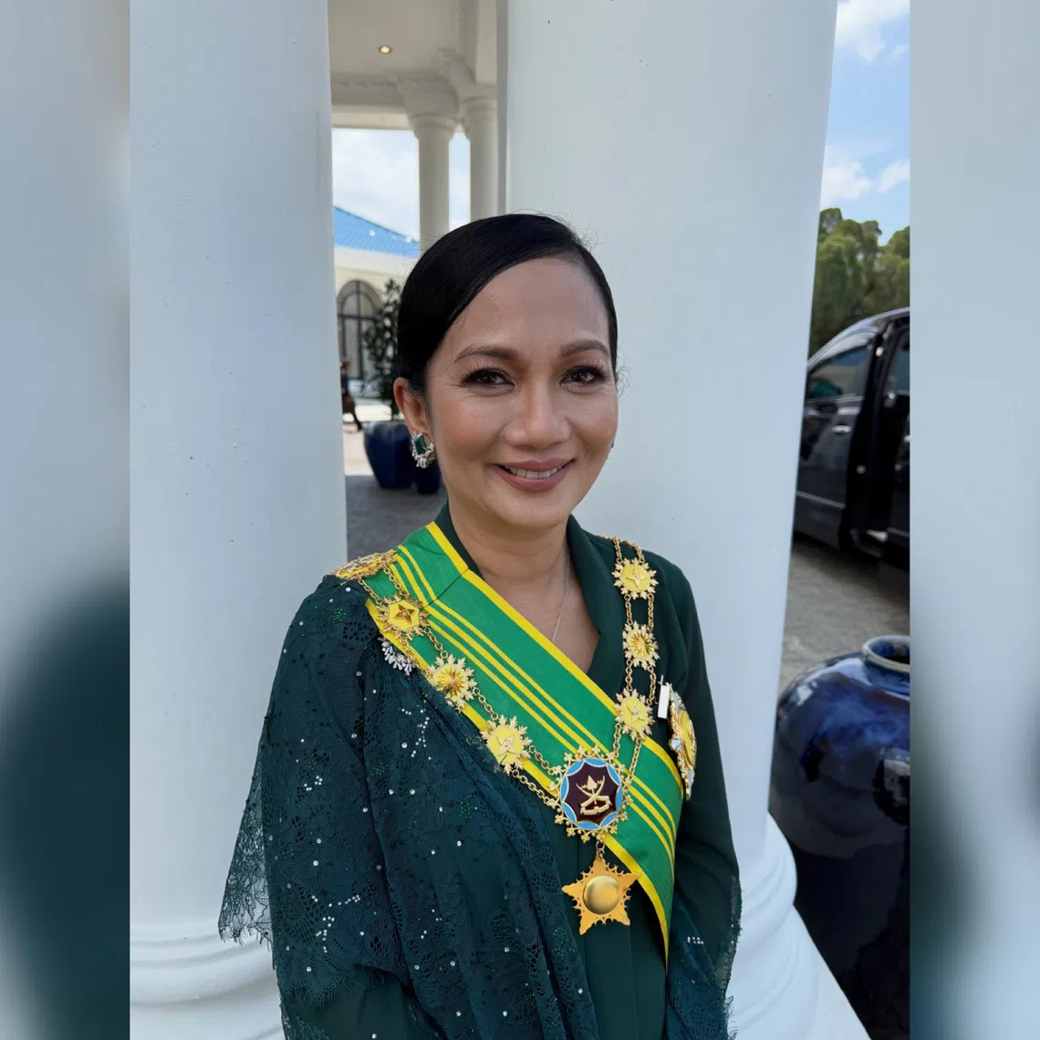 Sheila, 61, was among 52 recipients of Pahang state honours and medals during the investiture ceremony held at Balai Mahkota, Istana Abdulaziz in Kuantan on Aug 1.